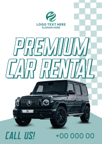 Premium Car Rental Poster Design