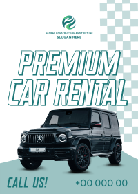 Premium Car Rental Poster Image Preview