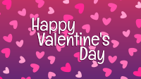 Pink Valentine Confetti Zoom Background Image Preview