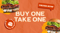 Double Special Burger Facebook Event Cover Design