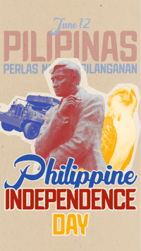 Retro Philippine Independence Day TikTok Video Image Preview