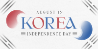 Korea Independence Day Twitter Post Design