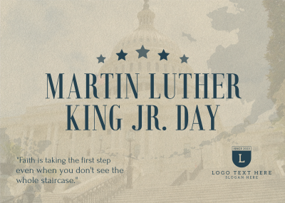 Martin Luther Day Postcard Image Preview