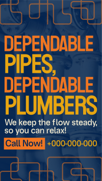 Modern Plumbing Services Instagram Story Design