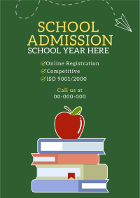 School Admission Year Poster Design