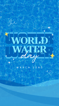 Quirky World Water Day TikTok video Image Preview
