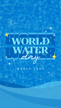 Quirky World Water Day TikTok Video Image Preview