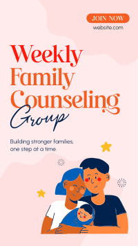Weekly Family Counseling Instagram Story Design
