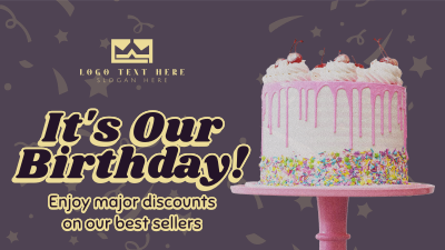 It's Our Birthday Doodles Facebook event cover Image Preview