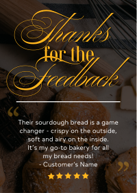 Bread and Pastry Feedback Flyer Design