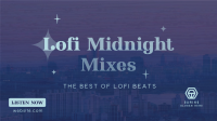 Lofi Midnight Music Facebook event cover Image Preview