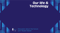 Life & Technology Podcast Zoom Background Image Preview