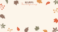 Thanksgiving Autumn Leaves Zoom Background Image Preview