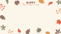 Thanksgiving Autumn Leaves Zoom background Image Preview