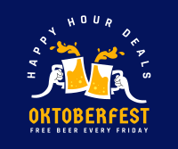 Oktoberfest Happy Hour Deals Facebook Post Design