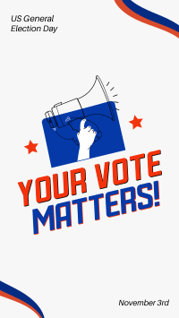 Your Vote Matters TikTok Video Design