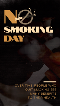 Sleek Non Smoking Day Facebook Story Design