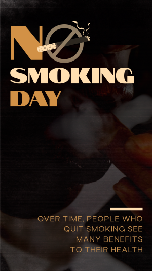 Sleek Non Smoking Day Facebook story Image Preview