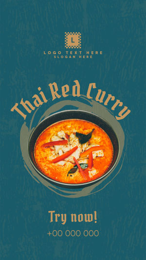 Thai Red Curry Instagram story Image Preview