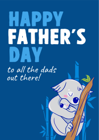 Father's Day Koala Flyer Image Preview
