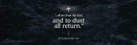Ash Wednesday Verse Twitter header (cover) Image Preview