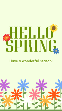 Hello Spring! Instagram story Image Preview