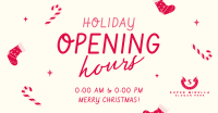 Quirky Holiday Opening Facebook Ad Design