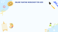 Art Class For Kids Zoom Background Design