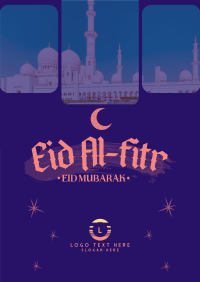 Modern Eid Al Fitr Poster Design