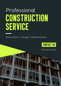 Construction Builders Poster Design