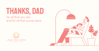 Daddy and Daughter Sleeping Facebook Ad Design