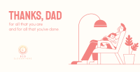 Daddy and Daughter Sleeping Facebook ad Image Preview