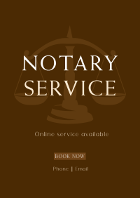 Legal Notary Poster Design