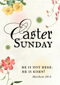 Easter Floral Flyer Image Preview