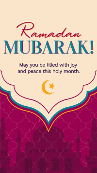 Ramadan Temple Greeting Instagram Story Design