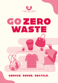Practice Zero Waste Poster Design