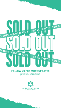 Grunge Sold Out Instagram story Image Preview