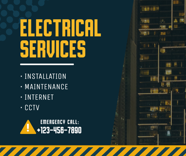 Electrical Services List Facebook Post Design Image Preview