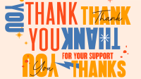 Playful Thank You Facebook Event Cover Design