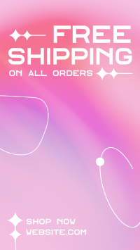 Minimal and Gradient Shipping Facebook story Image Preview