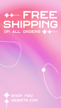 Minimal and Gradient Shipping Facebook Story Image Preview