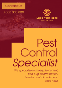 Minimal & Simple Pest Control Poster Image Preview