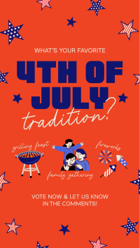 Quirky 4th of July Traditions TikTok video Image Preview
