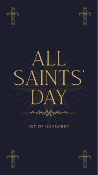 Solemn Saints' Day Instagram Story Design