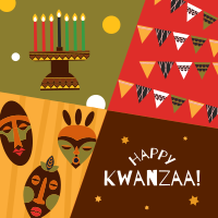 Abstract Kwanzaa Instagram post Image Preview