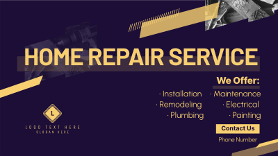 Modern Repair Service Facebook event cover Image Preview