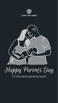 Young Happy Parents Facebook Story Image Preview