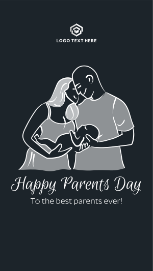 Young Happy Parents Facebook story Image Preview