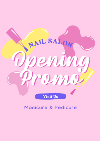 Nail Salon Promotion Poster Design