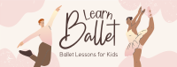 Kids Ballet Lessons Facebook Cover Design